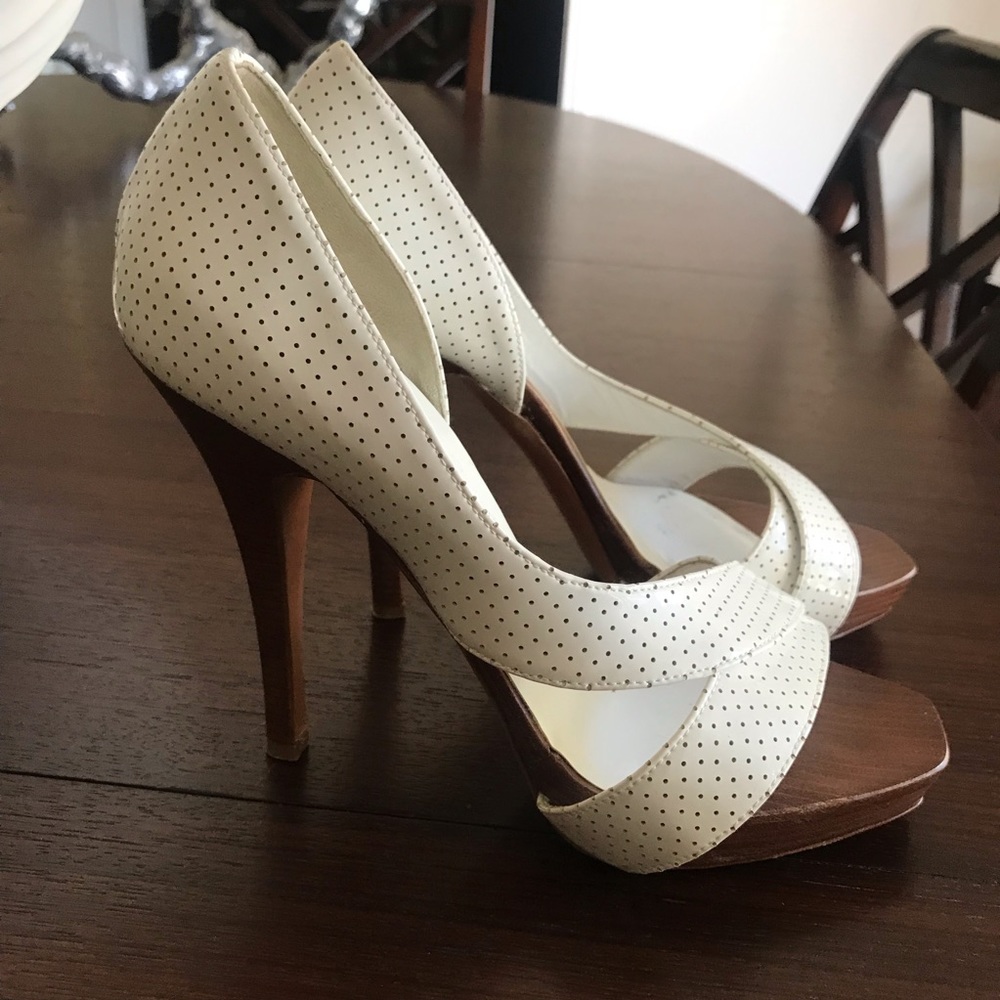 LE SILLA Made in Italy white leather shoes